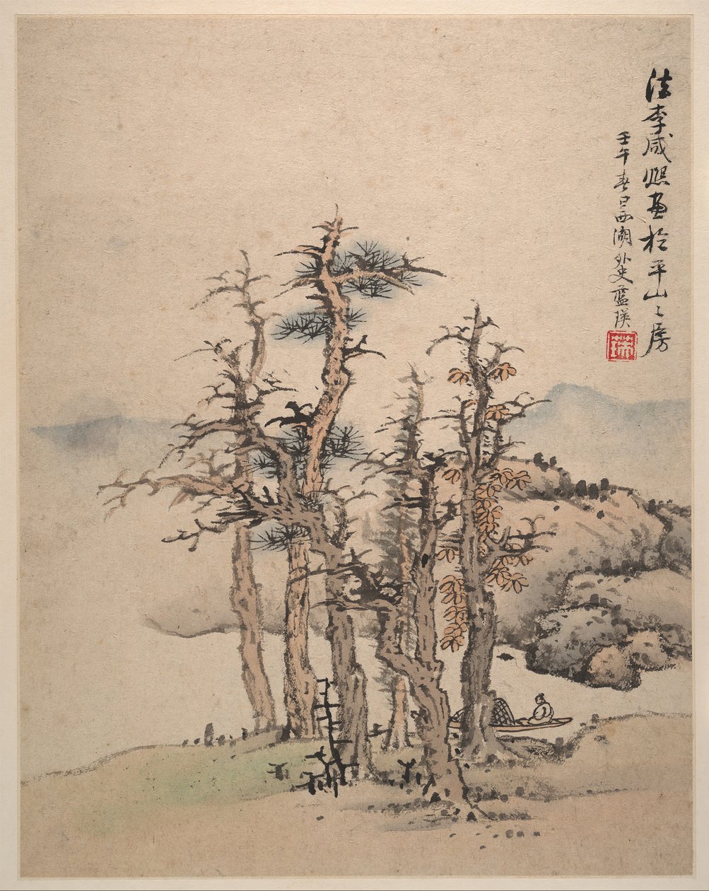 Maisemat Song- ja Yuan-mestarien perässä, 1642. tekijältä Lan Ying
