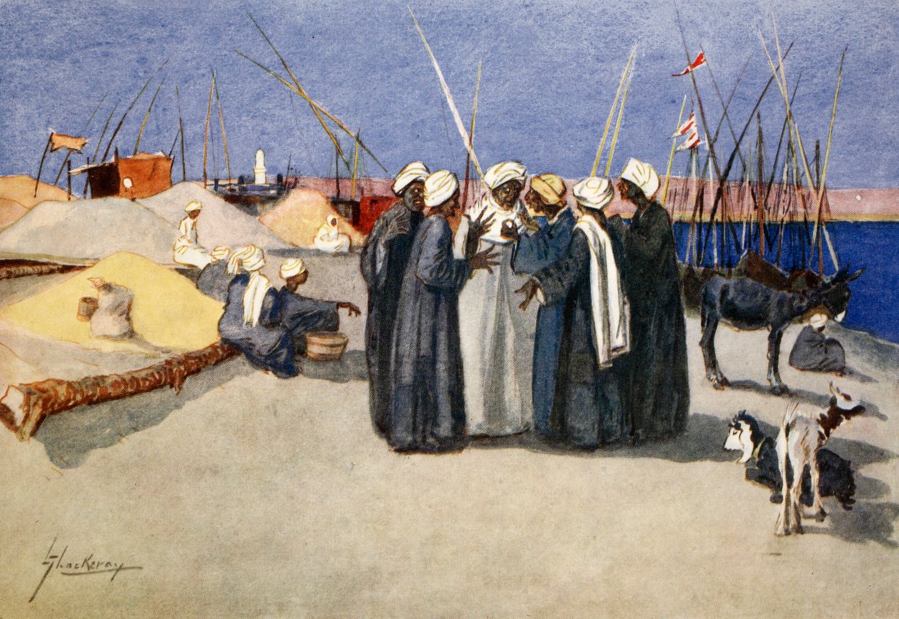 A Side Light, elokuvasta "The Light Side of Egypt", 1908 tekijältä Lance Thackeray
