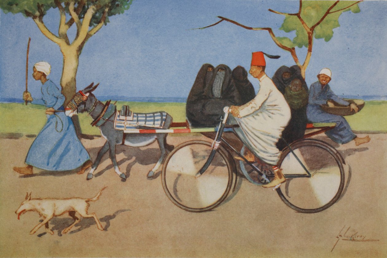 Muinainen ja moderni, elokuvasta "The Light Side of Egypt", 1908 tekijältä Lance Thackeray