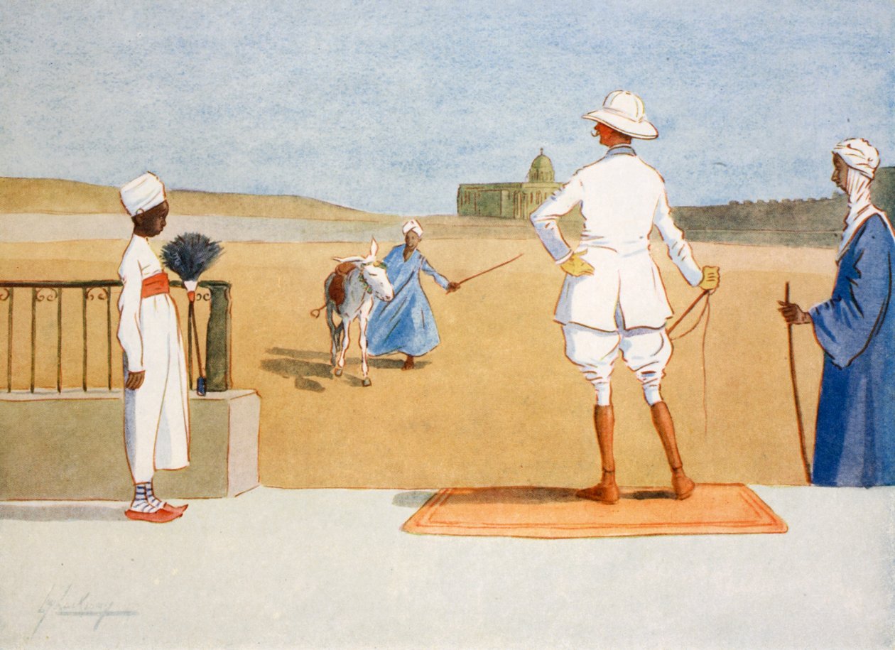 The Dandy Tourist, elokuvasta "The Light Side of Egypt", 1908 tekijältä Lance Thackeray