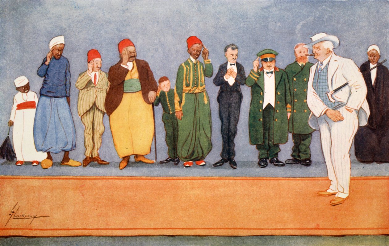 Erotusvieras, Egyptin valopuoli, 1908 tekijältä Lance Thackeray