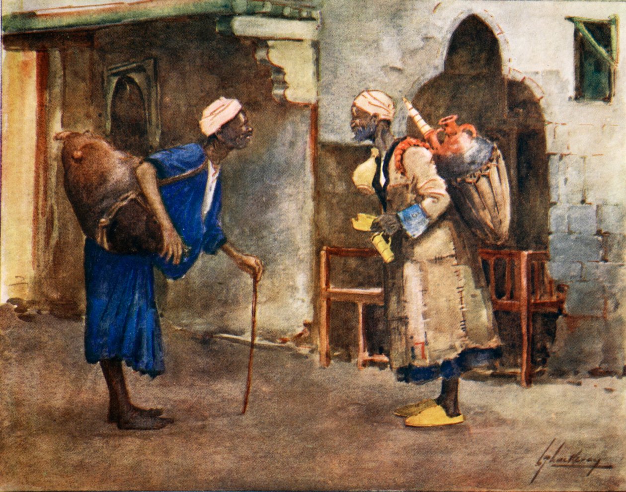 The Meeting of the Waters, Egyptin valopuolelta, 1908 tekijältä Lance Thackeray