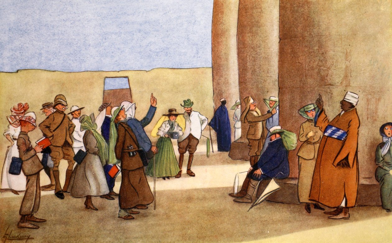 Kaksi riviä temppelissä, "Egyptin vaalea puoli", 1908 tekijältä Lance Thackeray
