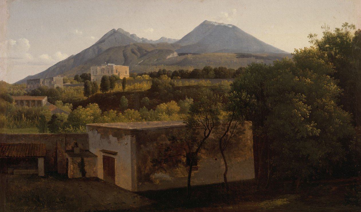 Näkymä Vesuviuksesta Porticista, noin 1824 (öljy kankaalle). tekijältä Lancelot Theodore Turpin de Crisse