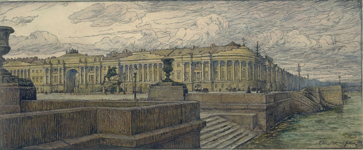 Senaatintori Pietarissa, 1904 tekijältä Lanceray