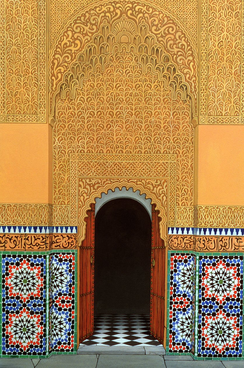 Ovi, Marrakech, 1998 (akryyli pellavalle) tekijältä Larry Smart