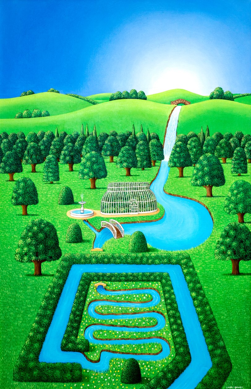 Garden of Eating, 1997 (akryyli) tekijältä Larry Smart