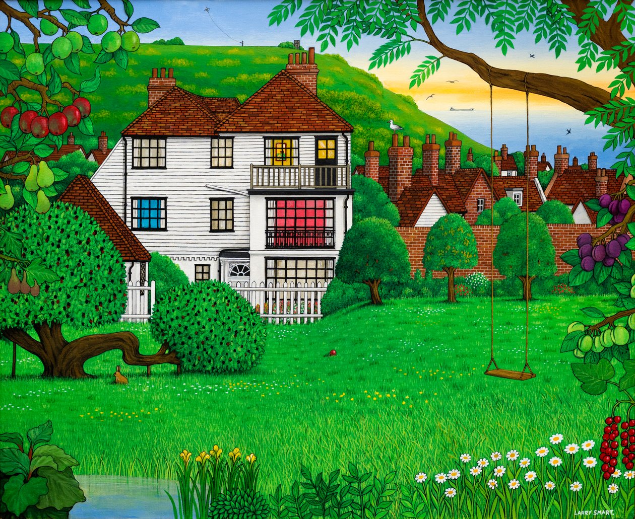 Hastings East Hill, 2001 (akryyli) tekijältä Larry Smart
