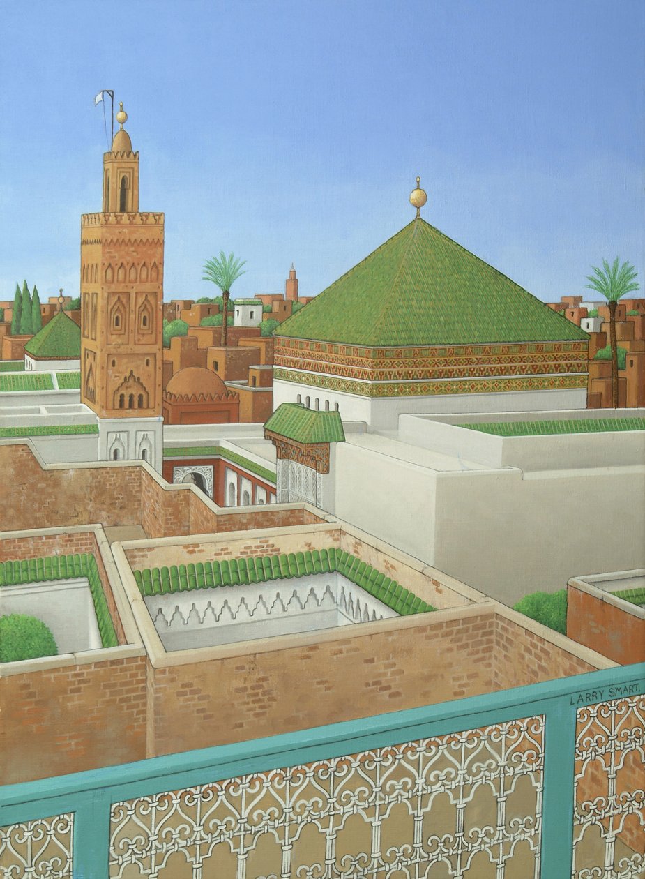 Katot, Marrakech (akryyli pellavalle) tekijältä Larry Smart