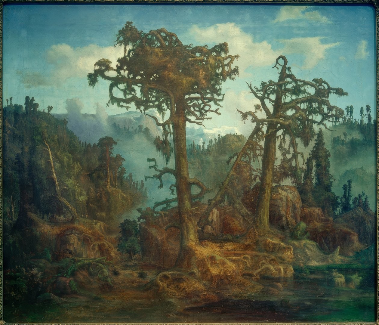 L.Hertervig, Old Pines tekijältä Lars Hertervig