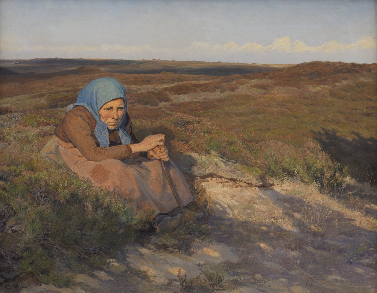 Vanha nainen "Bette Dorte" nummella tekijältä Larsen