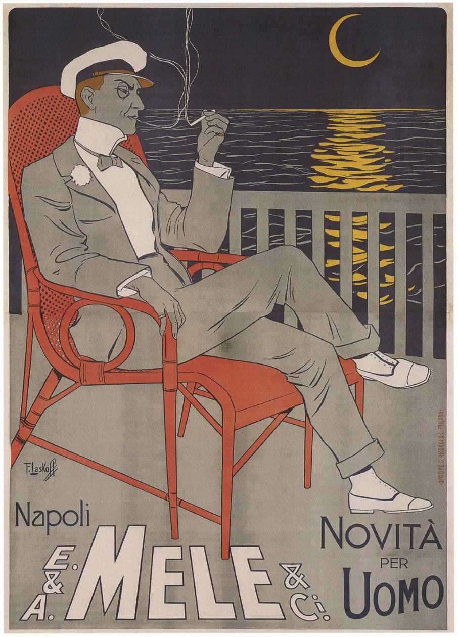 E. & A. Mele Ci., Napoli. Uusi mies, 1900 tekijältä Laskowski