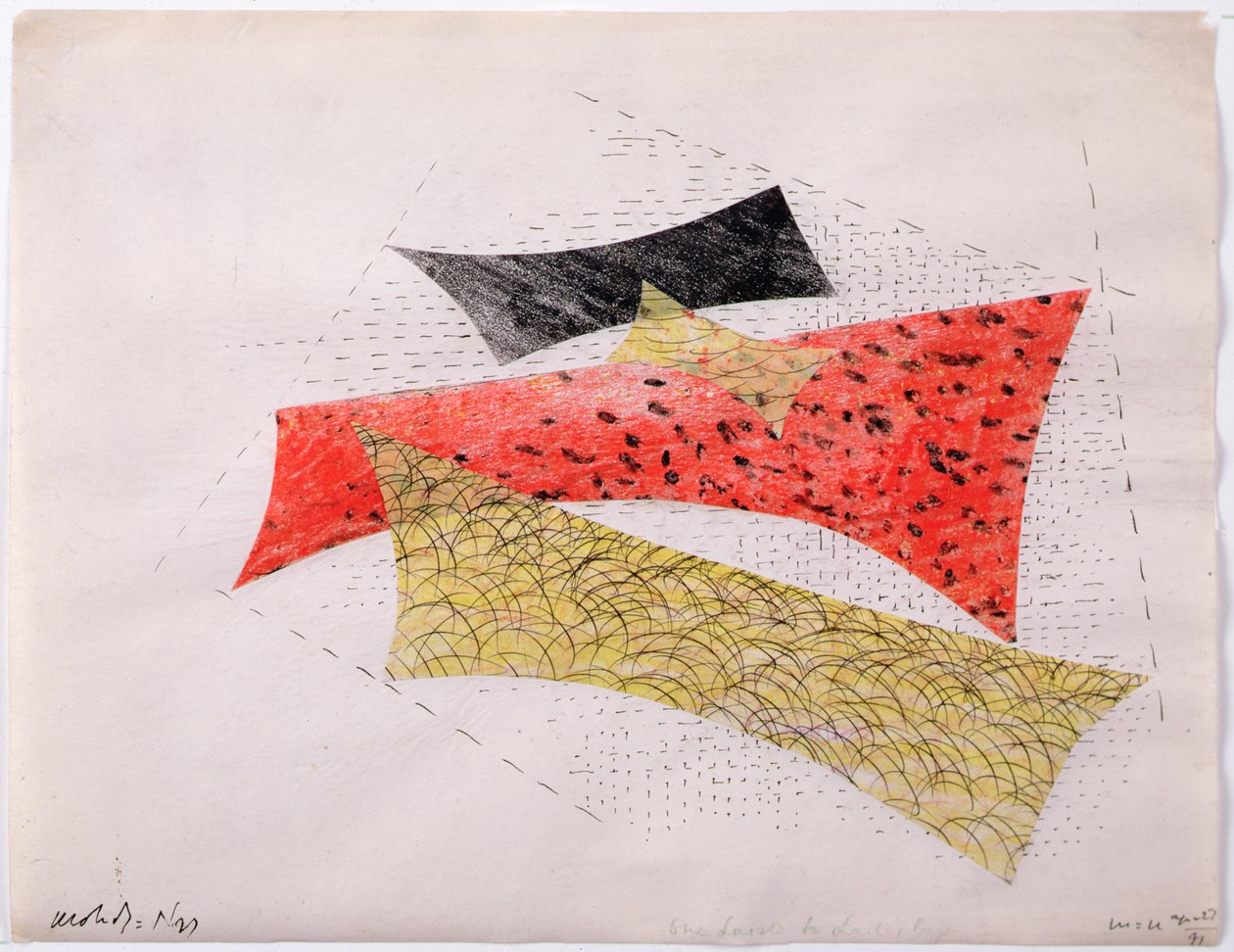 Abstrakti koostumus tekijältä Laszlo Moholy-Nagy