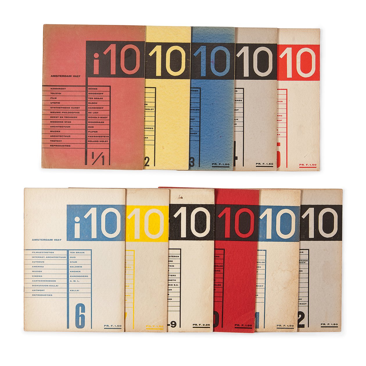 i10 International Revue -lehden I osan numerot tekijältä Laszlo Moholy Nagy