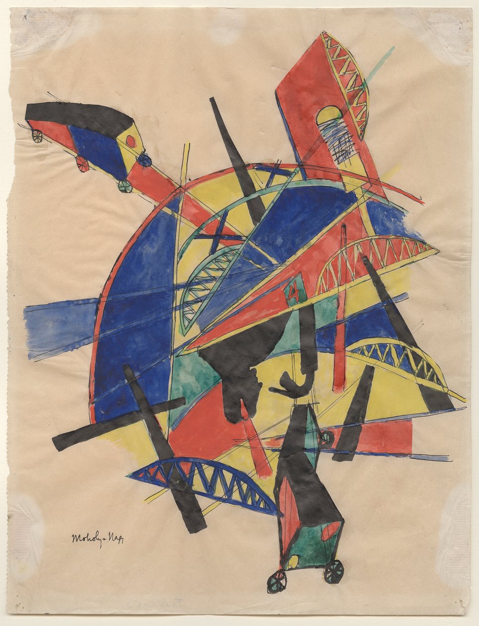 Sillat, 1920-21 tekijältä Laszlo Moholy Nagy