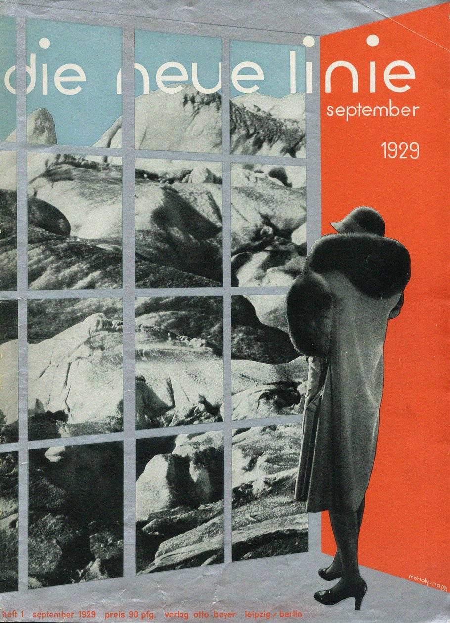 Lehden kansi uusi rivi, syyskuu 1929, 1929. tekijältä Laszlo Moholy Nagy