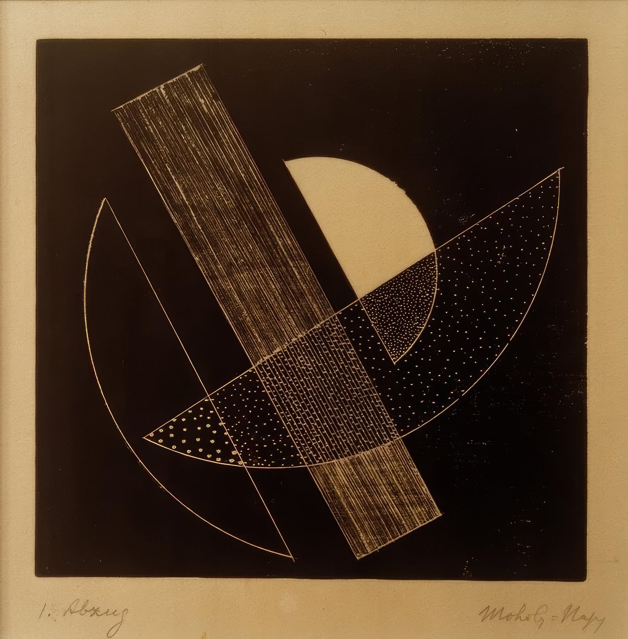 Ohne Titel (Konstruktivistische Kompposition) tekijältä Laszlo Moholy Nagy