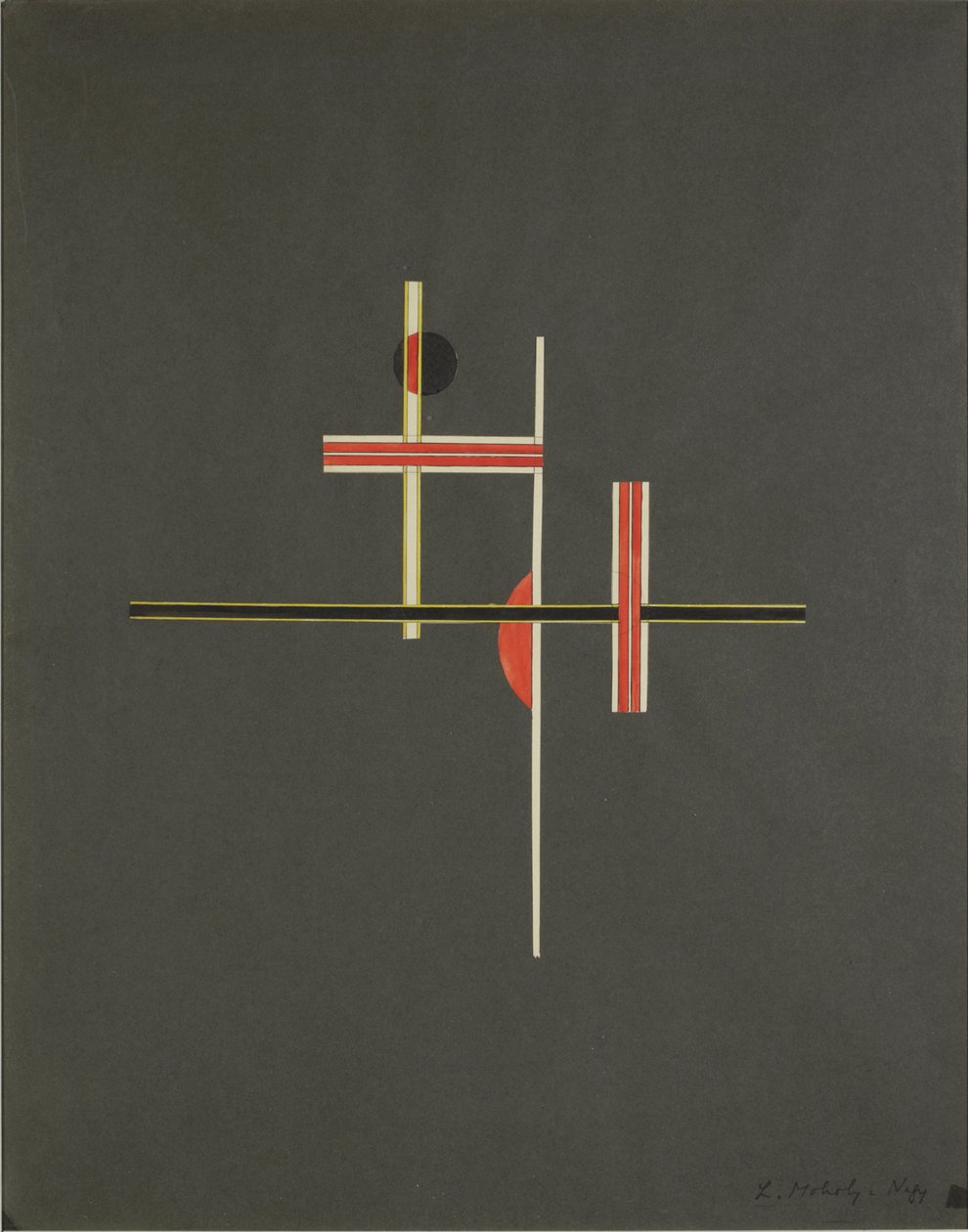 Punainen ja musta tasapaino, 1922 tekijältä Laszlo Moholy Nagy