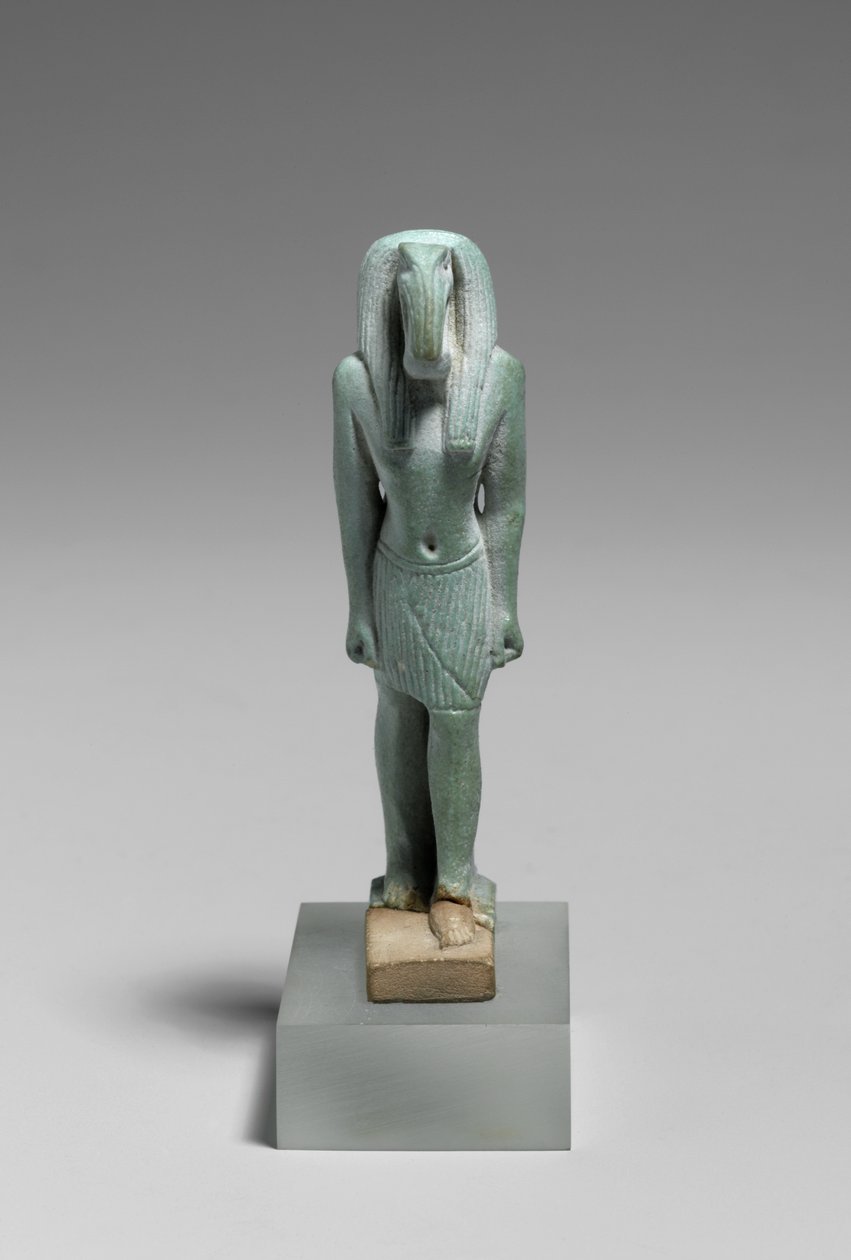 Jumala Thothin hahmo, 664-332 eKr. (lasitettu fajanssi) tekijältä Late Period Egyptian