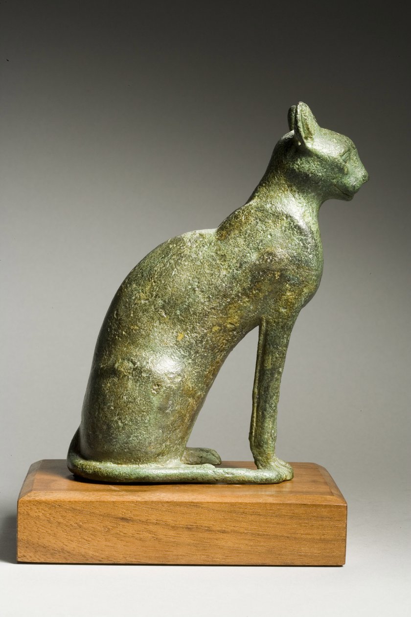 Kissa, myöhäisdynastian aika, 664-332 eKr. (pronssi) tekijältä Late Period Egyptian
