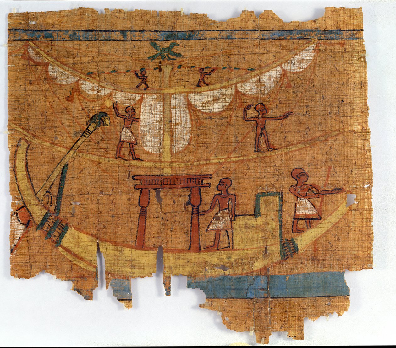 Nousu joelle (papyrus) tekijältä Late Period Egyptian