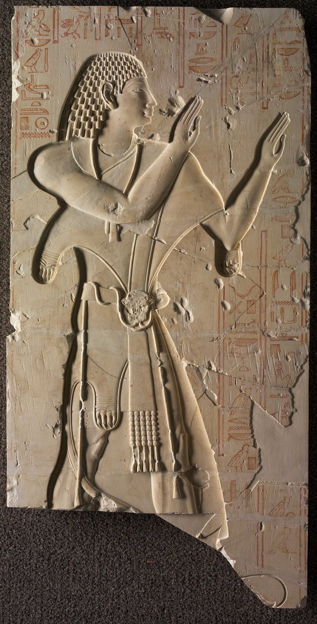 Mentuemhat kirkollispuvussa, n. 667-647 eKr tekijältä Late Period Egyptian
