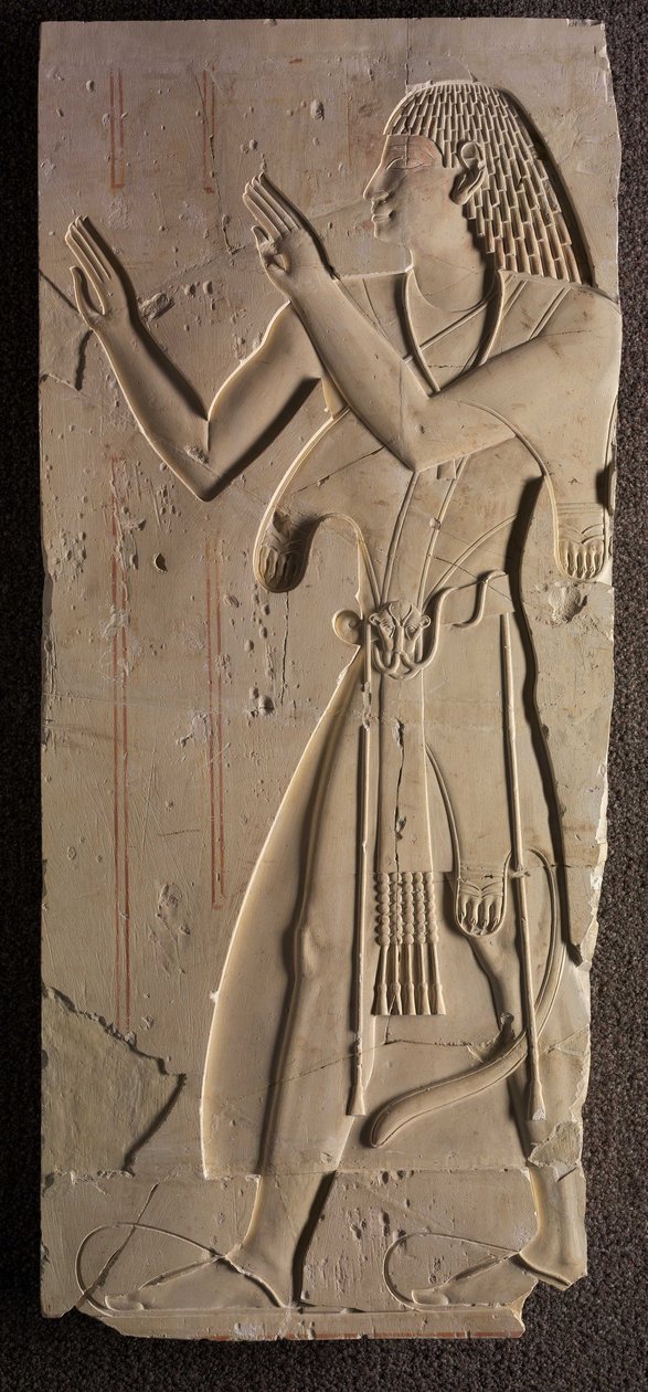 Mentuemhat kirkollispuvussa, n. 667-647 eKr tekijältä Late Period Egyptian