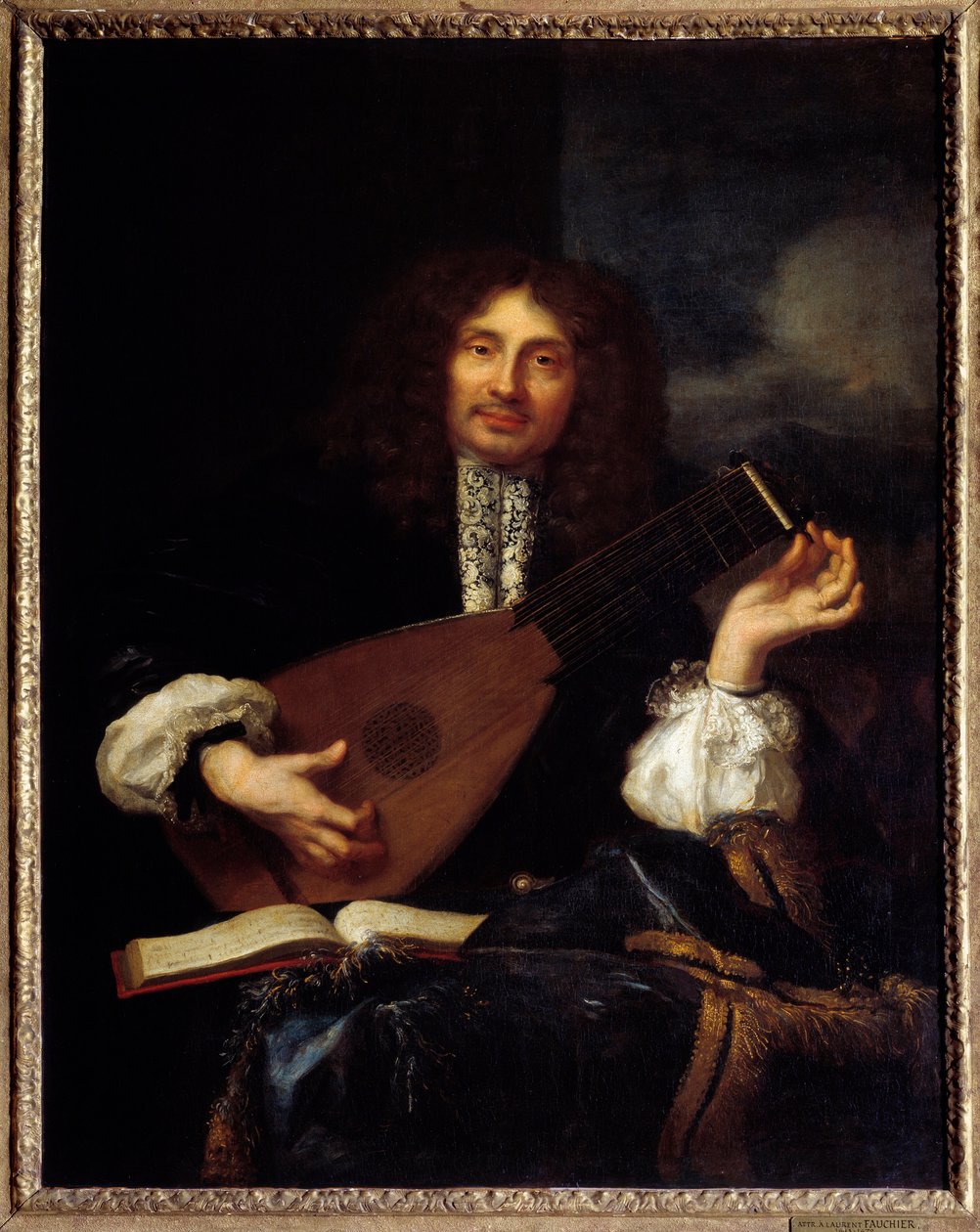 Luuttoa soittavan miehen muotokuva: oletettu muotokuva Aixin parlamentin virkailijasta Imbertistä. Laurent Fauchierille (1643-1672) kuuluva maalaus tekijältä Laurent Fauchier