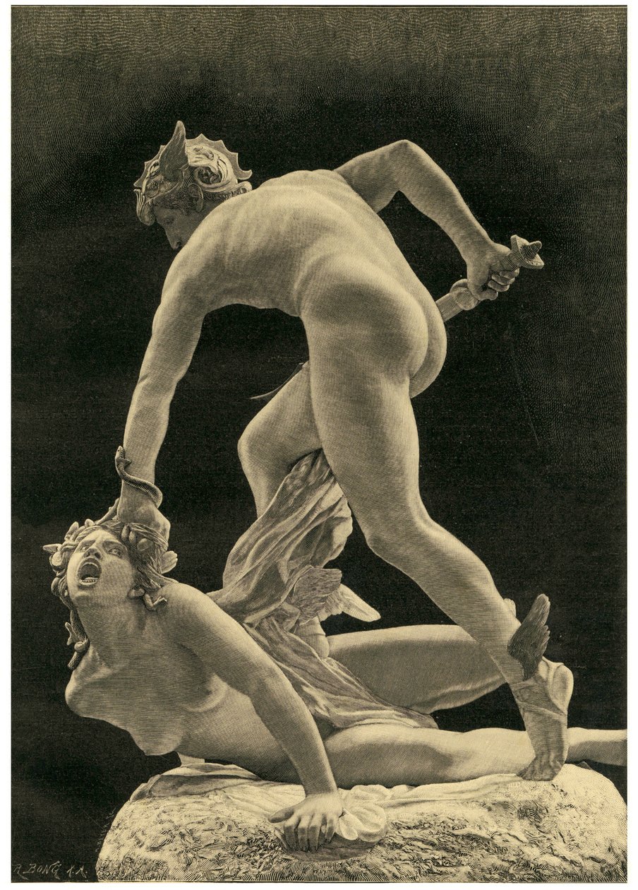 Perseus ja Gorgon, 1872 tekijältä Laurent Honore Marqueste