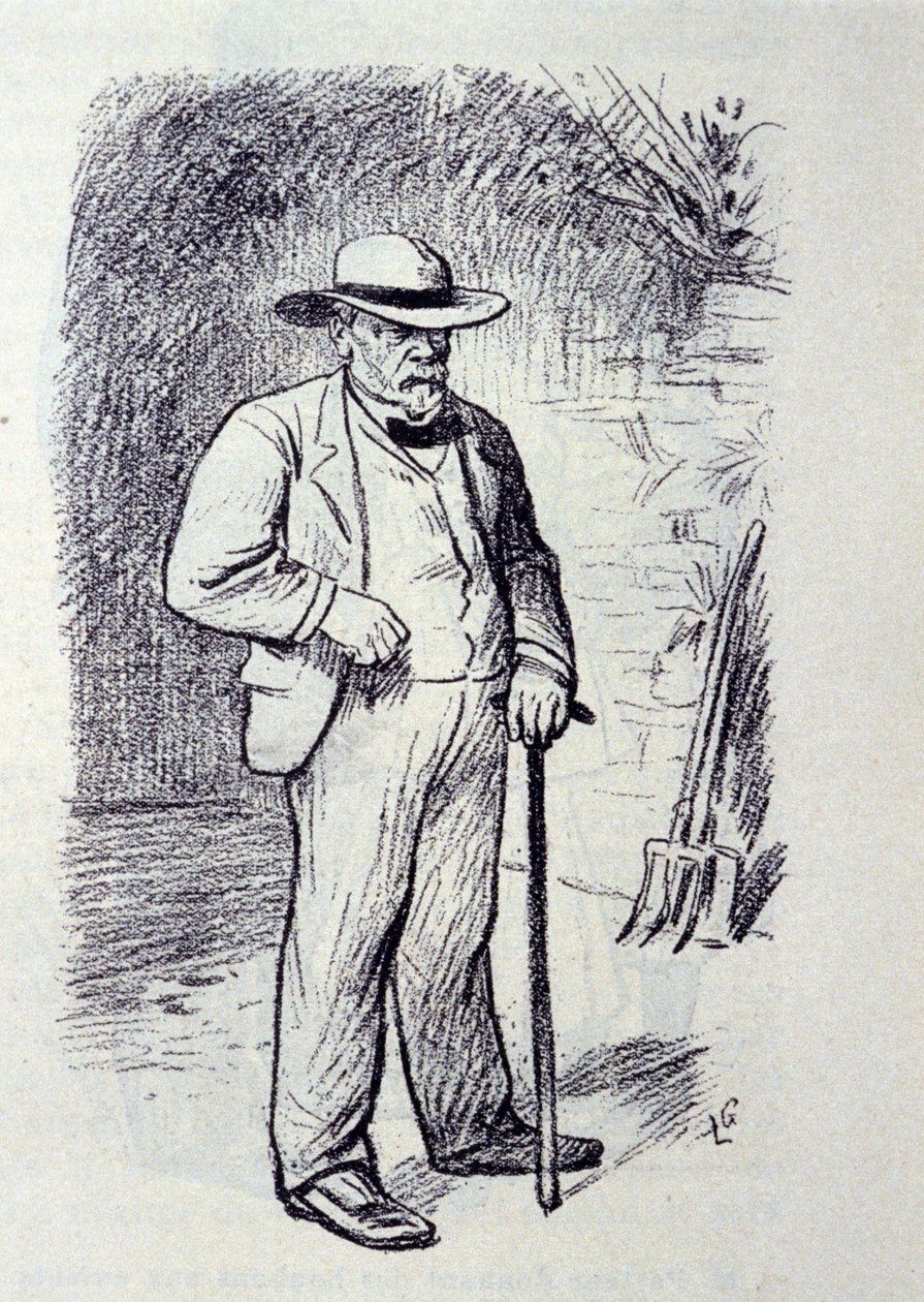 Louis Pasteurin (1822-1895) muotokuva hänen kiinteistössä Villeneuve-l