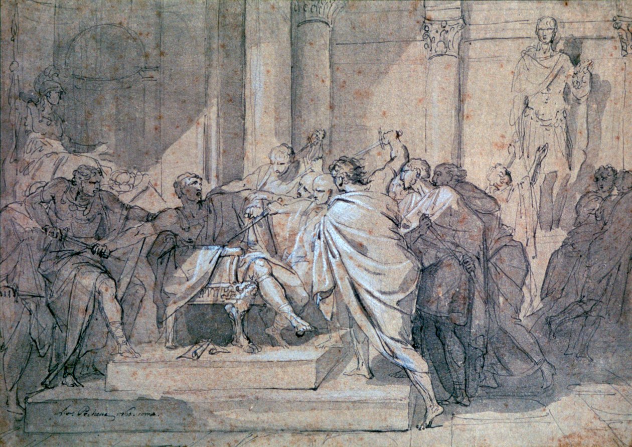 Julius Caesarin salamurha, 1749-1821 tekijältä Laurent Pecheux