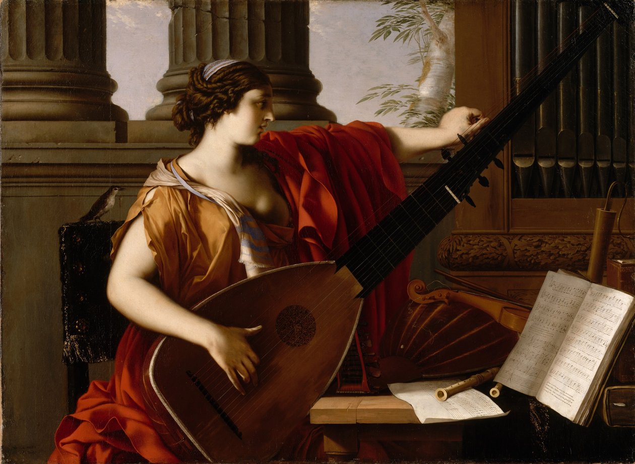 Musiikin allegoria, 1649 tekijältä Laurent de la Hyre