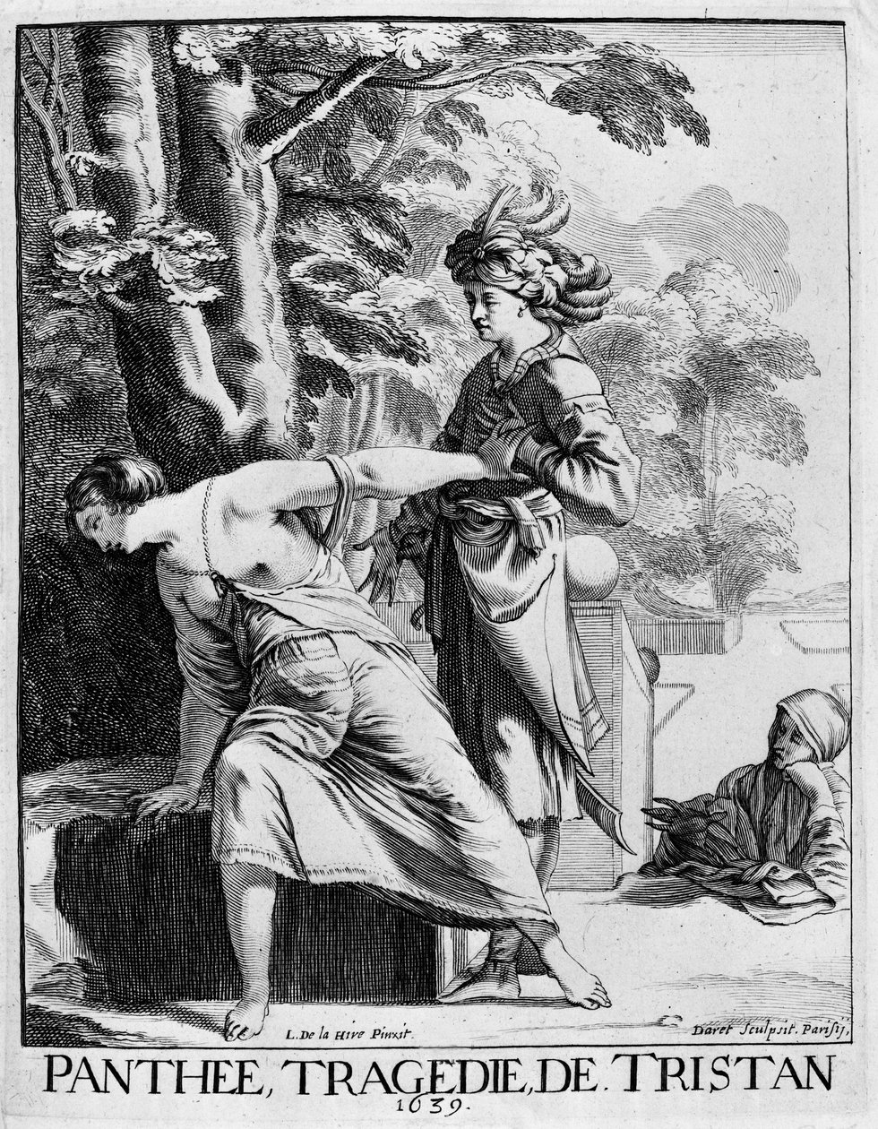 Araspe julistamassa intohimoaan Pantheelle - Panthee, tragedia Francois l