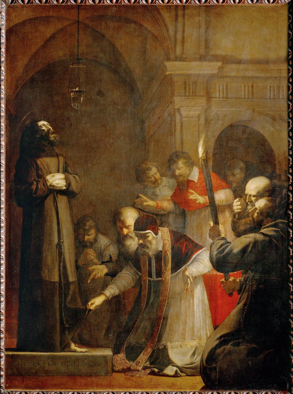 Paavi Nikolai V, vuonna 1449 ... tekijältä Laurent de La Hire or La Hyre