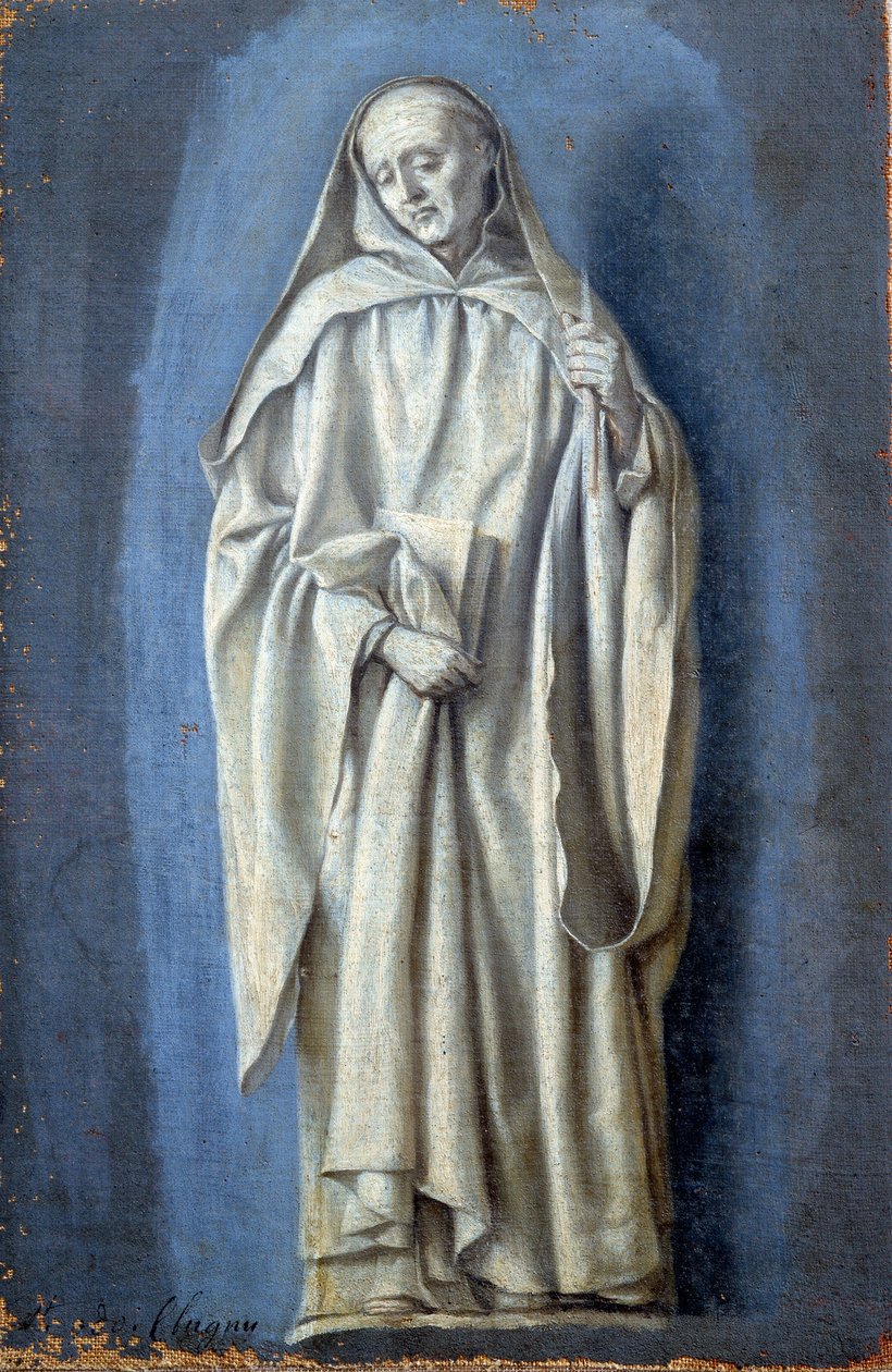 Saint Bruno Laurent de La Hyren (1606-1656) maalaus kankaalle 1600-luvun su. 0,35 x 0,23 m Pariisi. Louvren taidemuseo tekijältä Laurent de la Hyre
