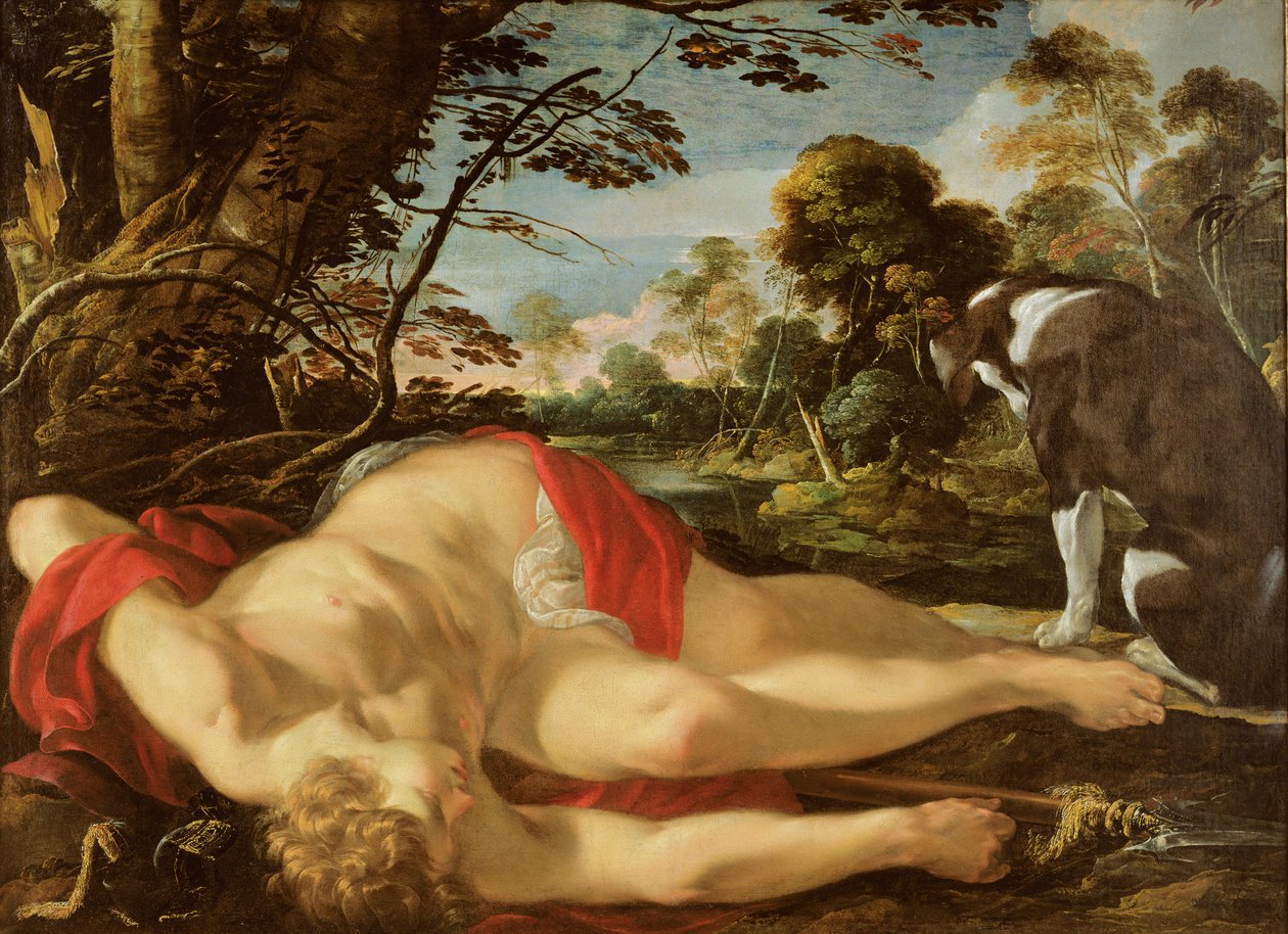Kuollut Adonis, n. 1624-28 tekijältä Laurent de la Hyre