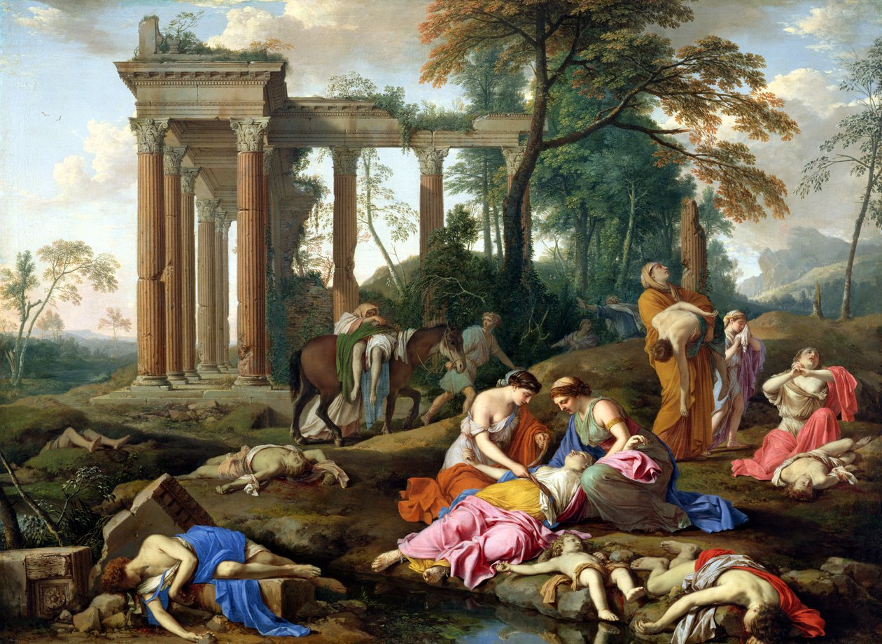 Betelin lasten kuolema, 1653 tekijältä Laurent de la Hyre