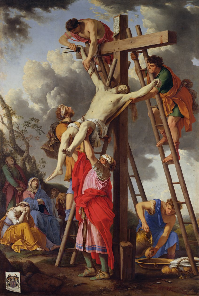 Deposition, 1655 tekijältä Laurent de la Hyre