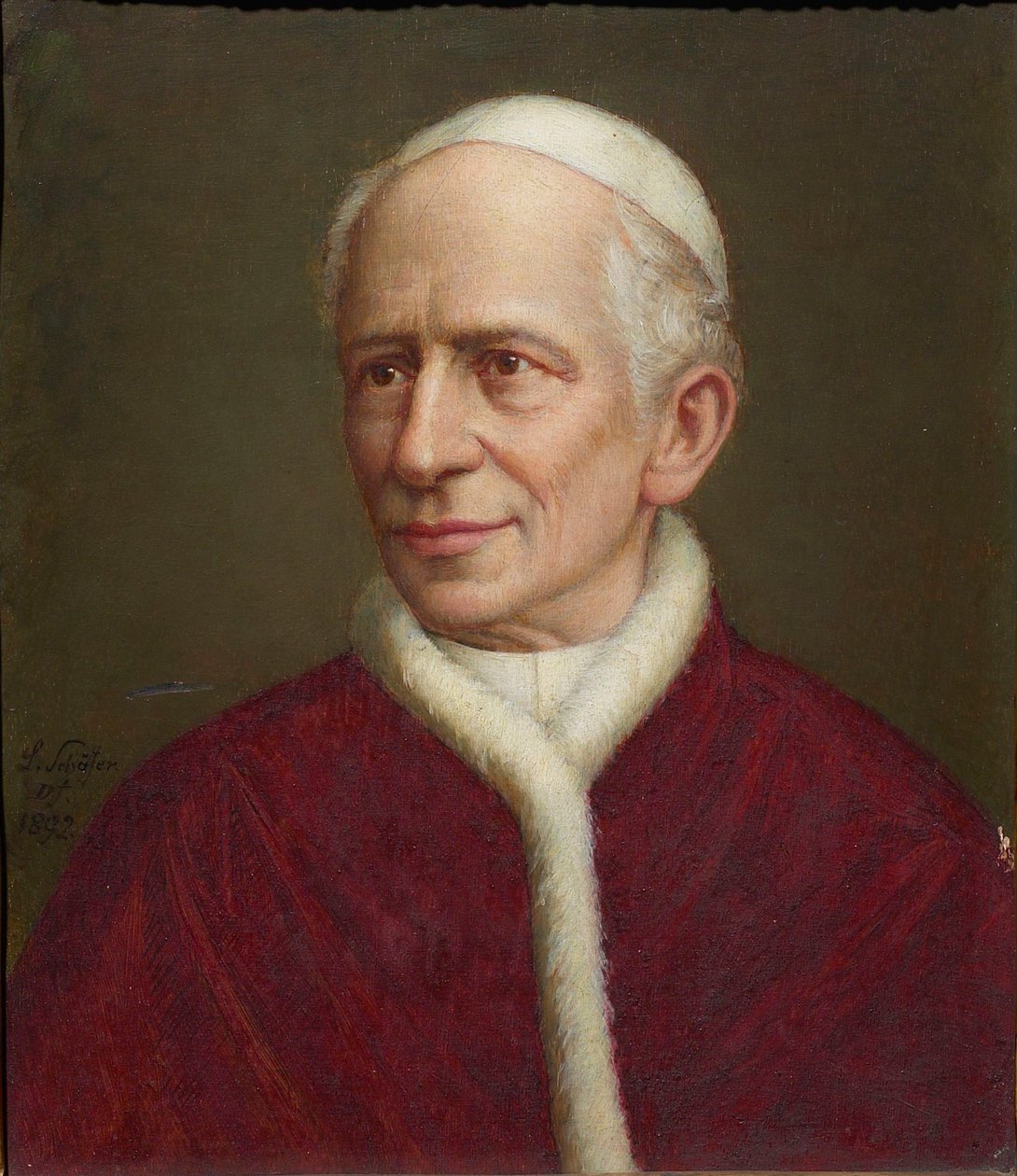 Paavi Leo XIII:n muotokuva 1810-1903, 1892. tekijältä Laurenz Schäfer