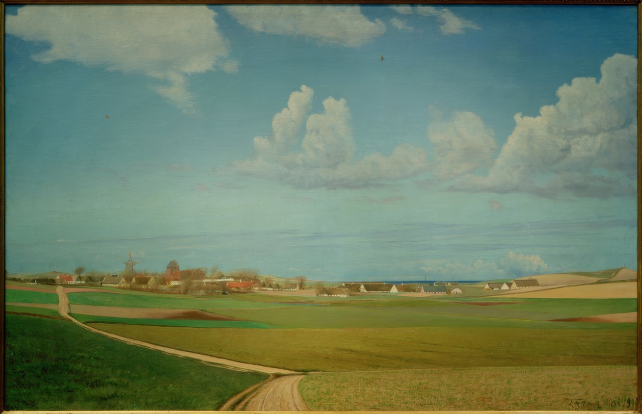 Näkymä Melbyn kylään tekijältä Laurits Andersen Ring