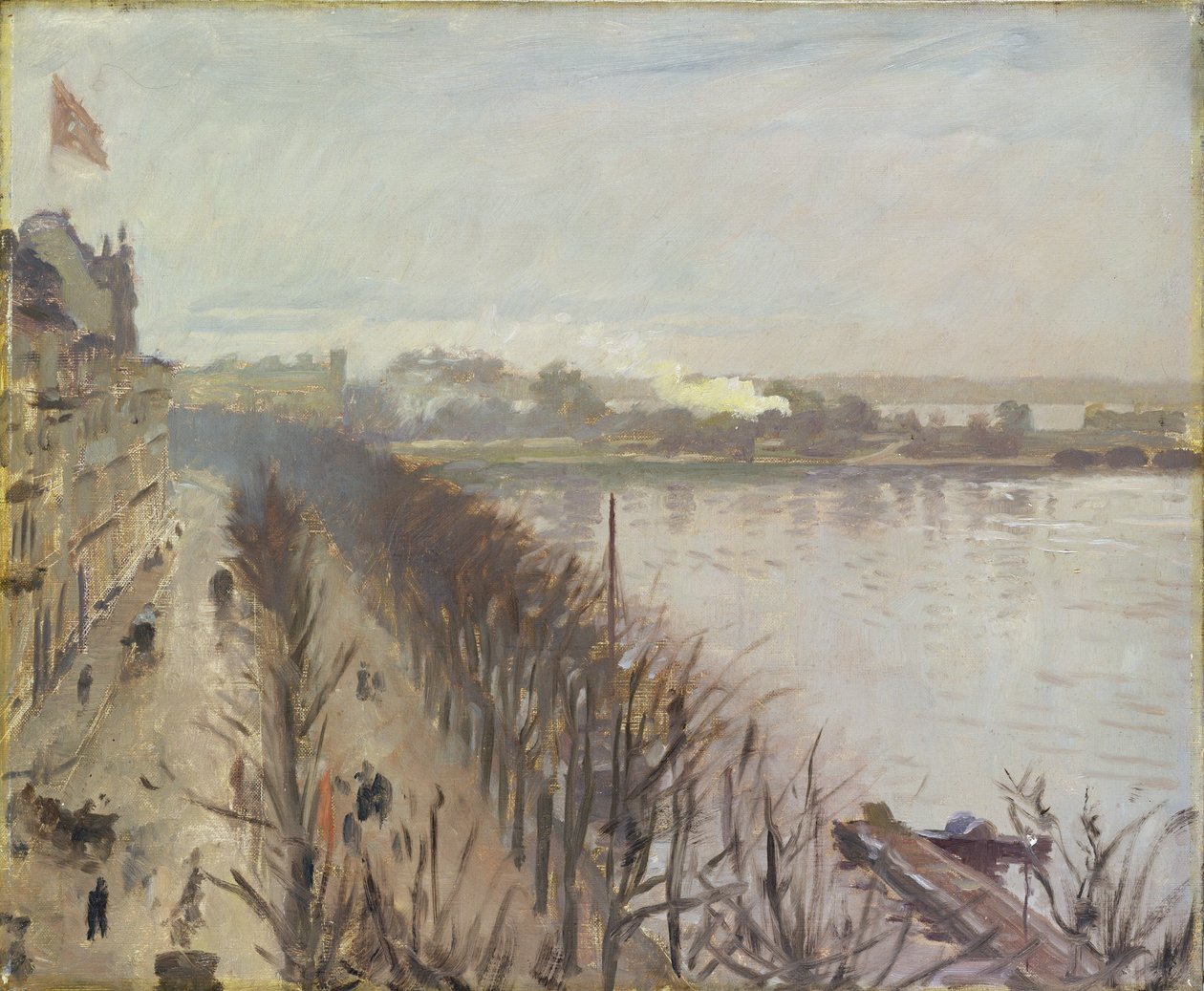 Binnenalster ja Neuer Junfernstieg Hampurissa tekijältä Laurits Regner Tuxen