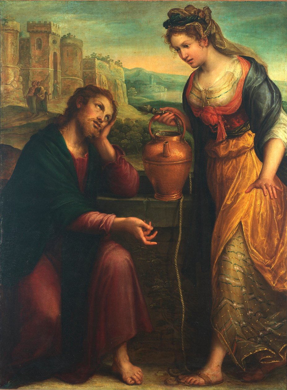 Kristus ja samarialainen nainen, 1607. tekijältä Lavinia Fontana