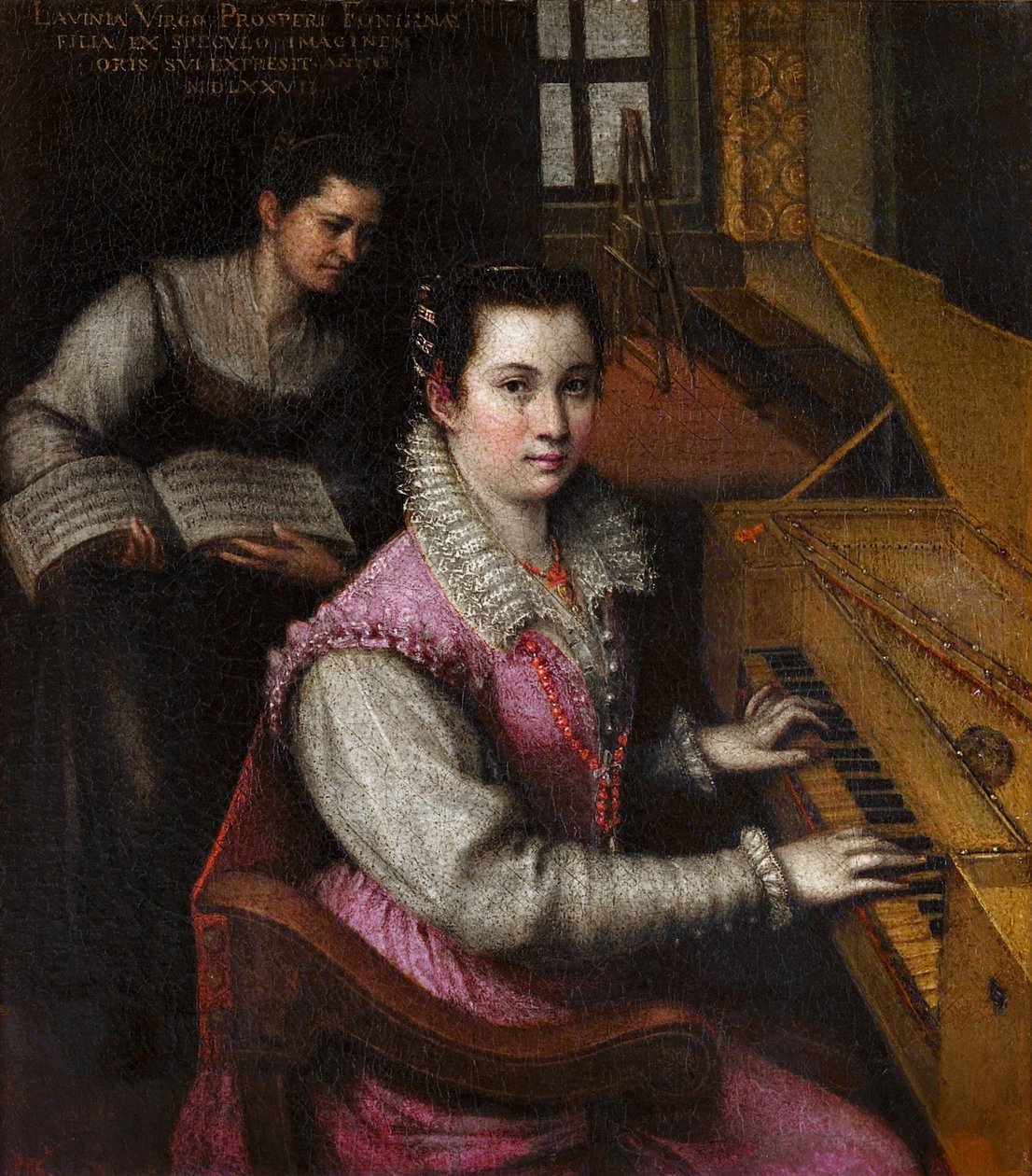 Omakuva Fontana, Lavinia (Lavinia Zappi) (1552-1614). Öljy kankaalle, koko: 24x23,8 tekijältä Lavinia Fontana