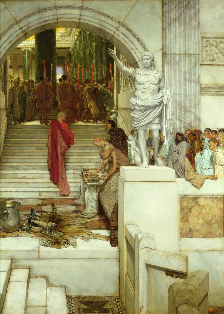 Yleisön jälkeen, 1879 tekijältä Lawrence Alma Tadema