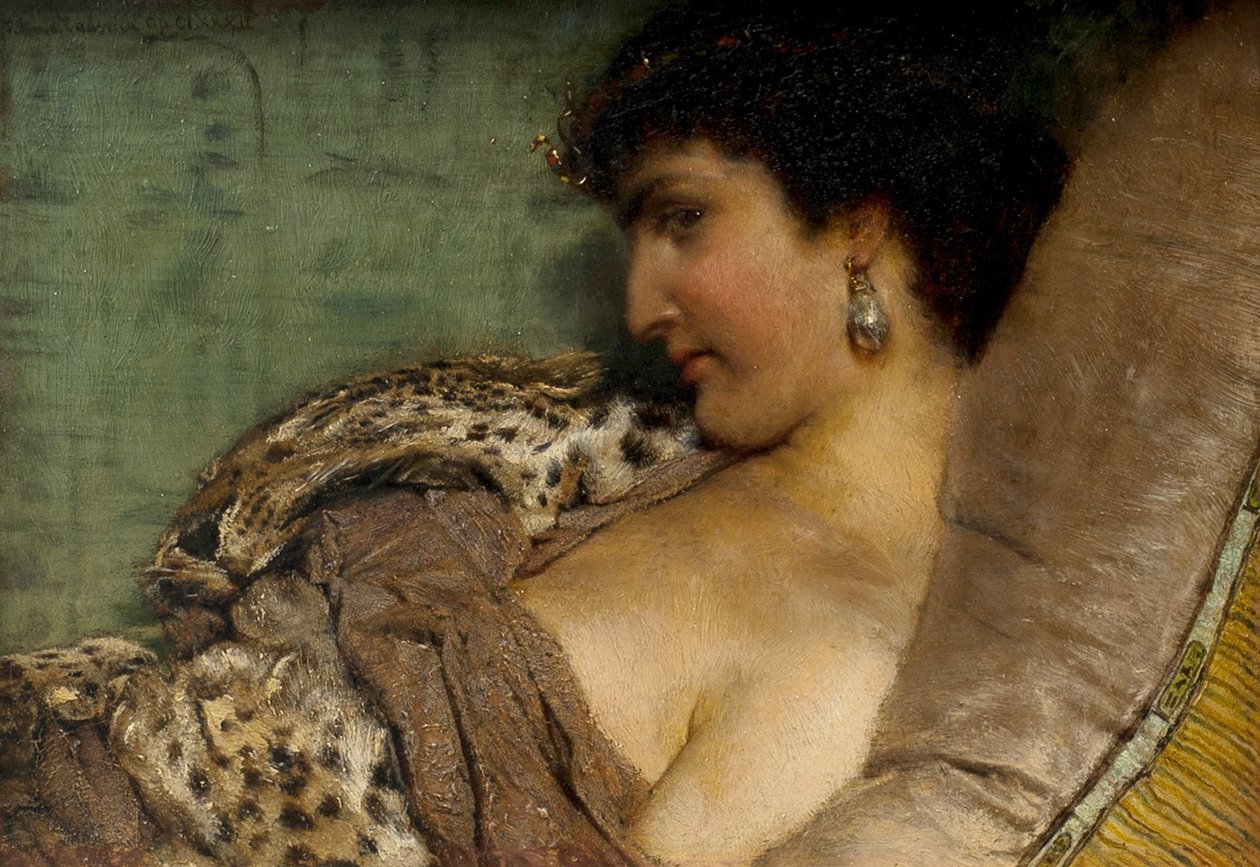 Kleopatra tekijältä Lawrence Alma Tadema