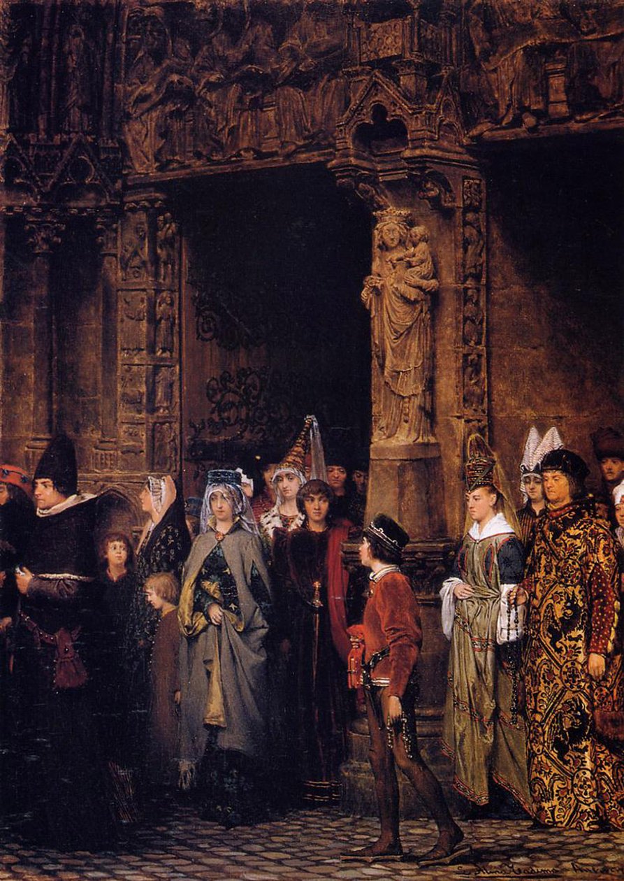 Kirkosta eroaminen 1500-luvulla, 1864 tekijältä Lawrence Alma Tadema