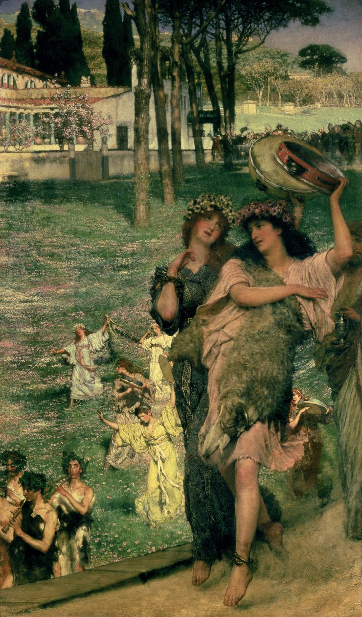 Huonekalut ja erilaiset esineet 1100- ja 1300-luvuilta tekijältä Lawrence Alma Tadema