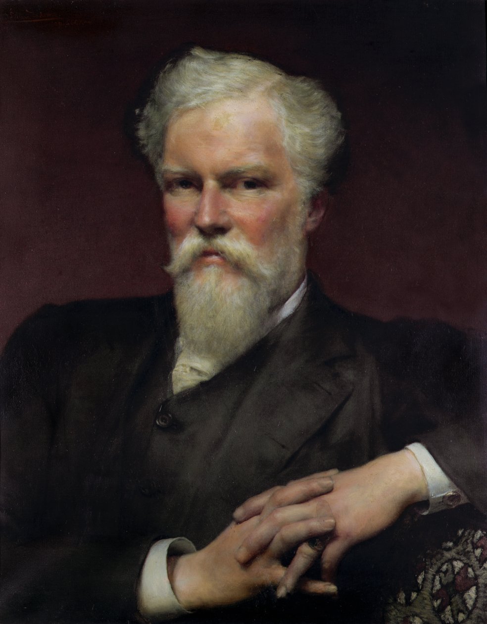 Sir Alfred Waterhousen muotokuva, 1891 tekijältä Lawrence Alma Tadema