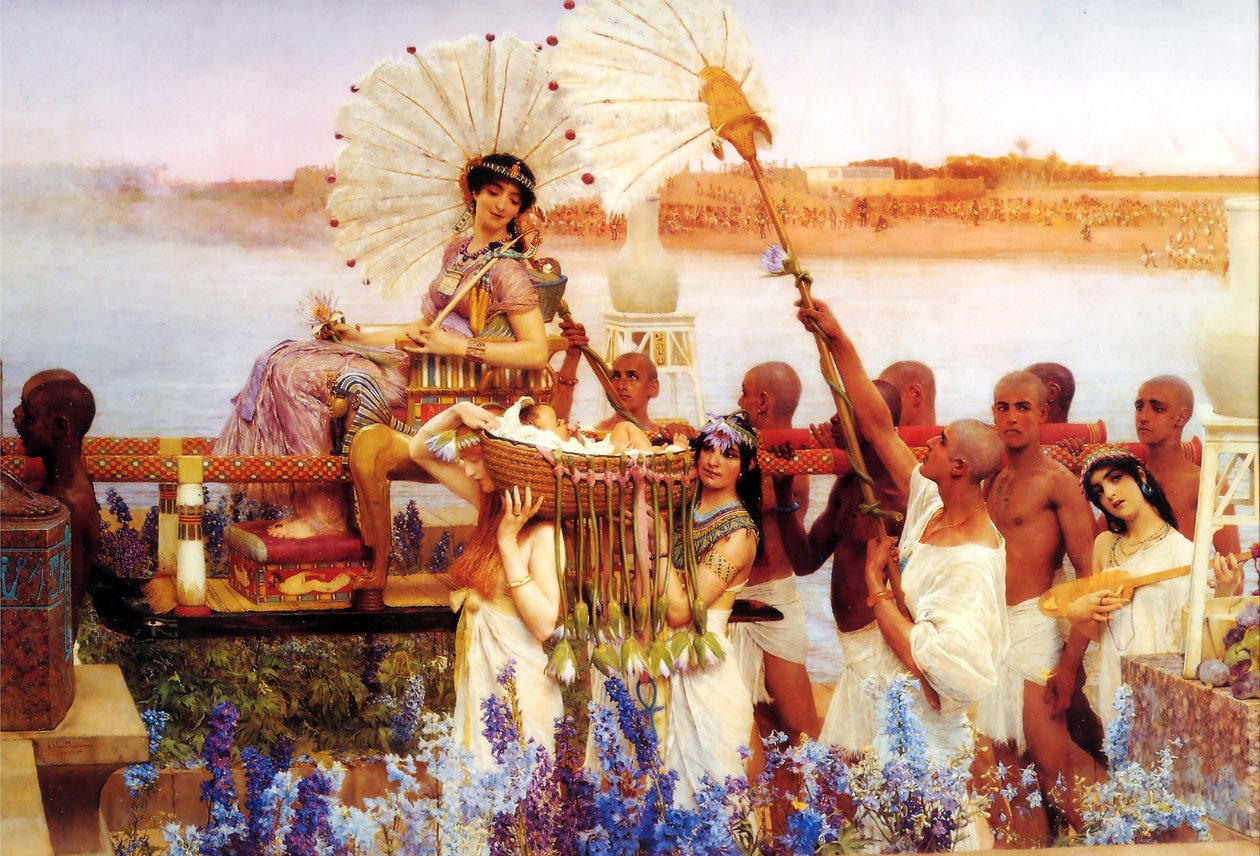 Mooseksen löytö tekijältä Lawrence Alma Tadema