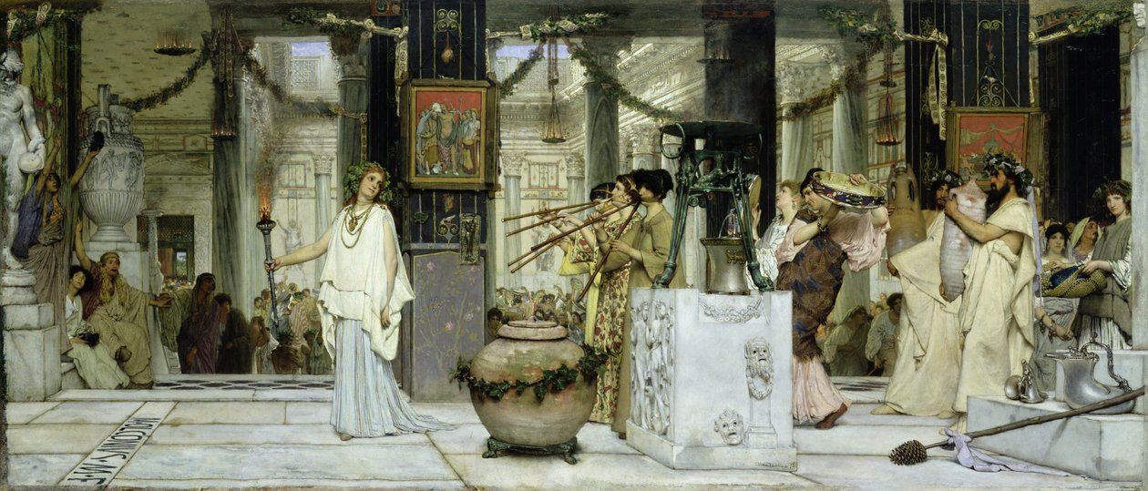 Vintage-festivaali muinaisessa Roomassa, 1871 tekijältä Lawrence Alma Tadema